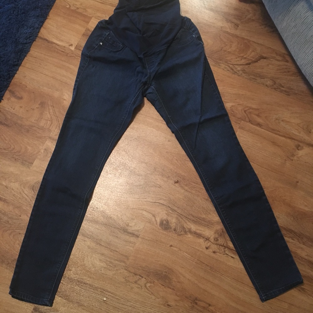 Motherhood Maternity Dark Wash Skinny Jeans Size L